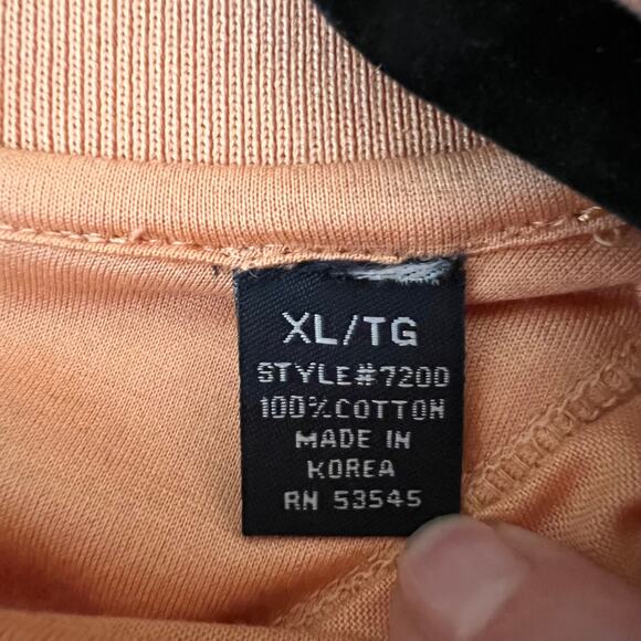 Peninsula Yacht Club Orange Cotton Polo Shirt Short Sleeve XLT - Picture 7 of 9
